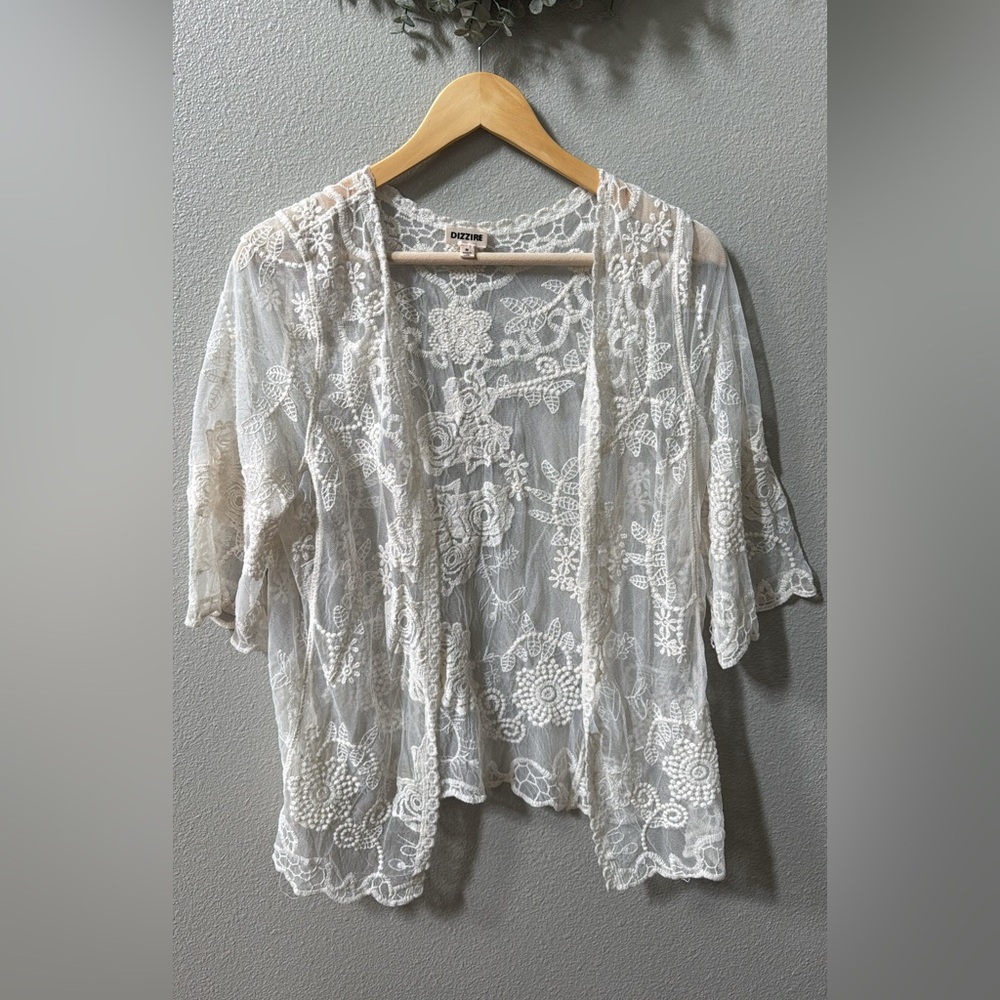 Desire Medium White Lace Open